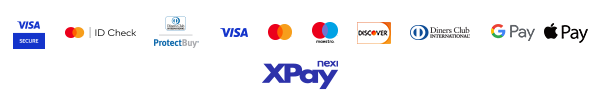 Visa, Mastercard, Maestro, Diners, Discover